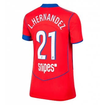 Billige Fotballdrakt Paris Saint-Germain Lucas Hernandez #21 Replika Tredjedrakt Dame 2025-26 Kortermet